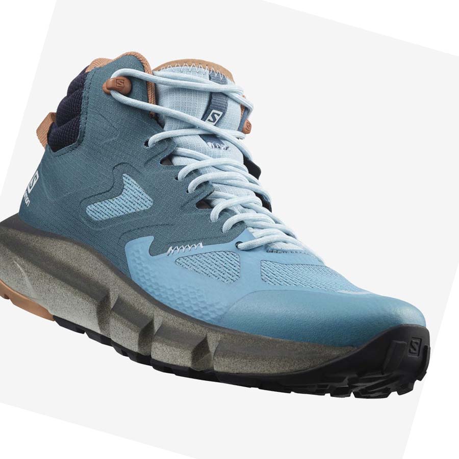 Tenis Senderismo Salomon WoPREDICT HIKE MID GORE-TEX Mujer Azules | MX 2817ILH